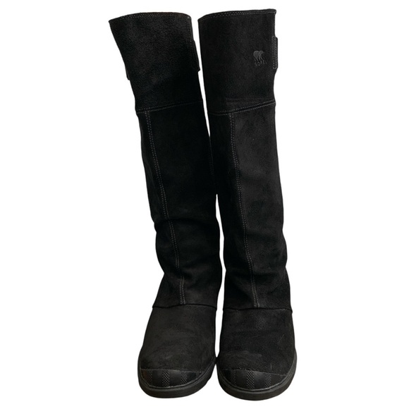 Sorel Toronto Boots Womens 10.5 Black Suede Leather Waterproof Casual NL2119 - Picture 2 of 9